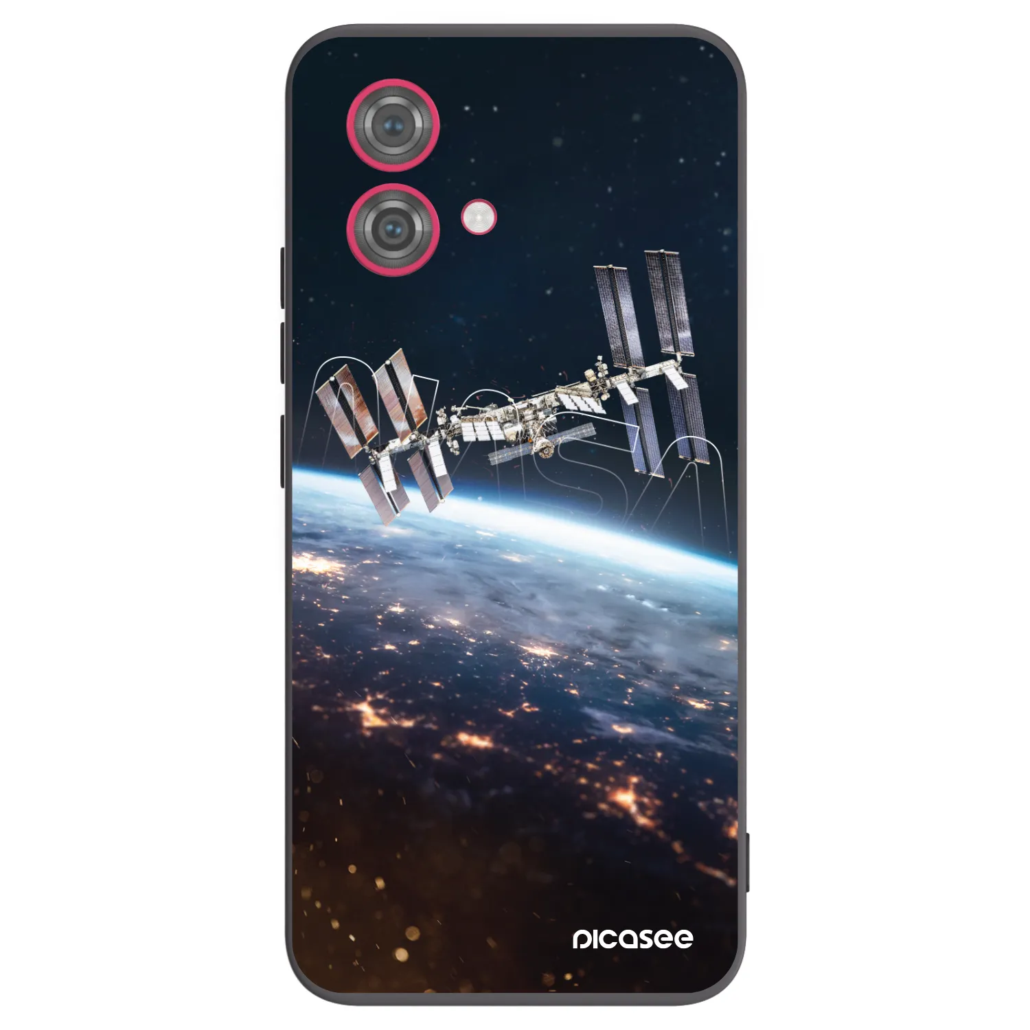 Picasee crna silikonska maskica za Motorola Moto G84 5G - Station