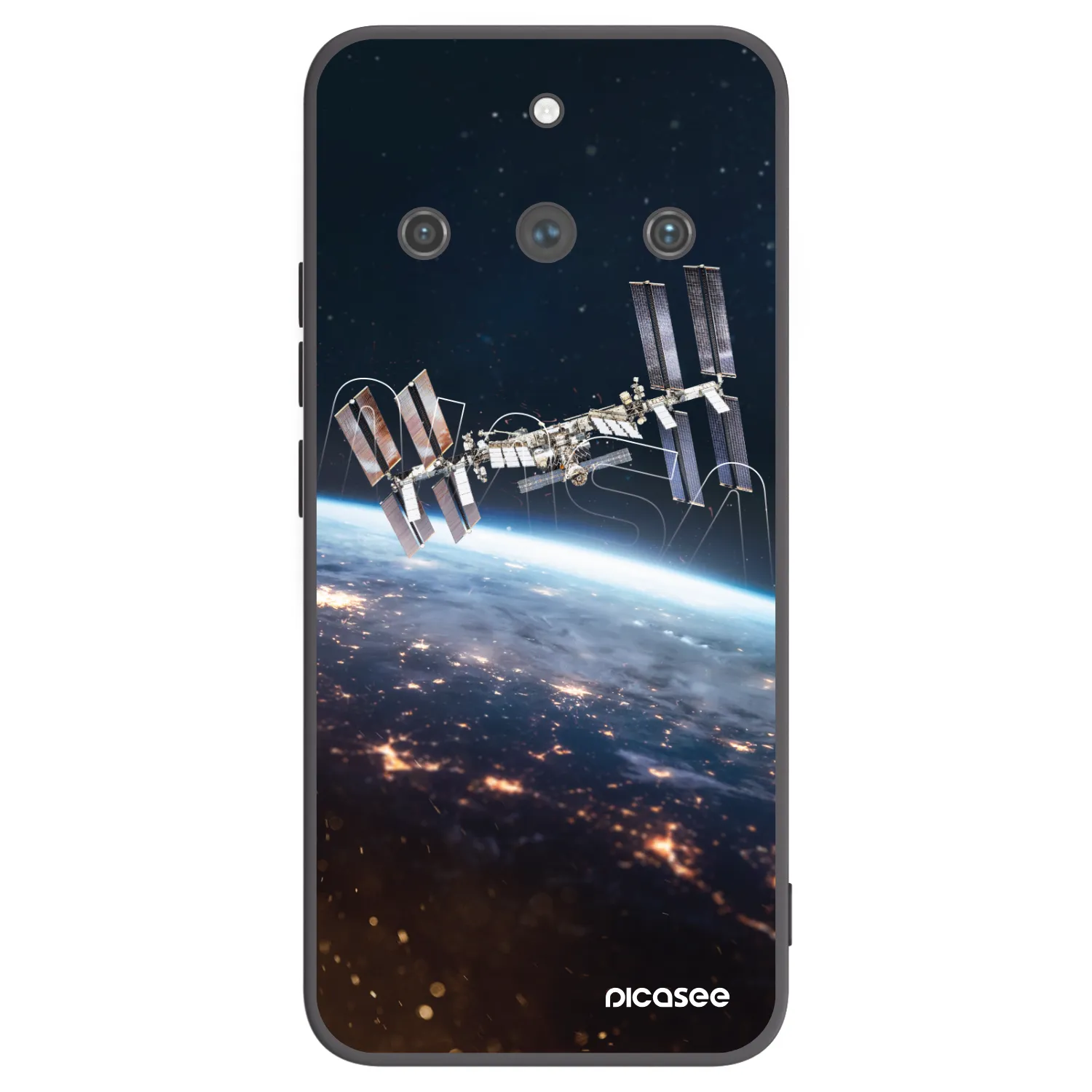 Picasee crna silikonska maskica za Realme 11 Pro+ - Station