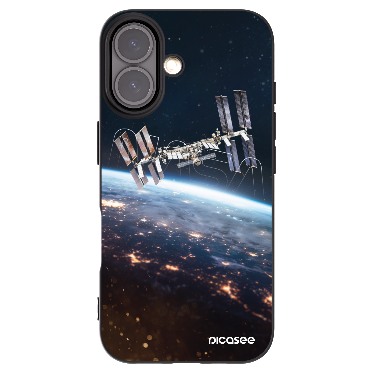Picasee crna silikonska maskica za Apple iPhone 16 - Station