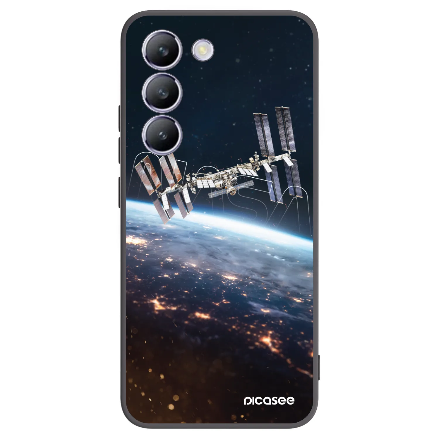 Picasee crna silikonska maskica za Vivo V40 SE 5G - Station