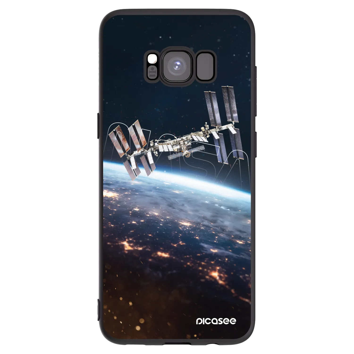 Picasee crna silikonska maskica za Samsung Galaxy S8 G950F - Station