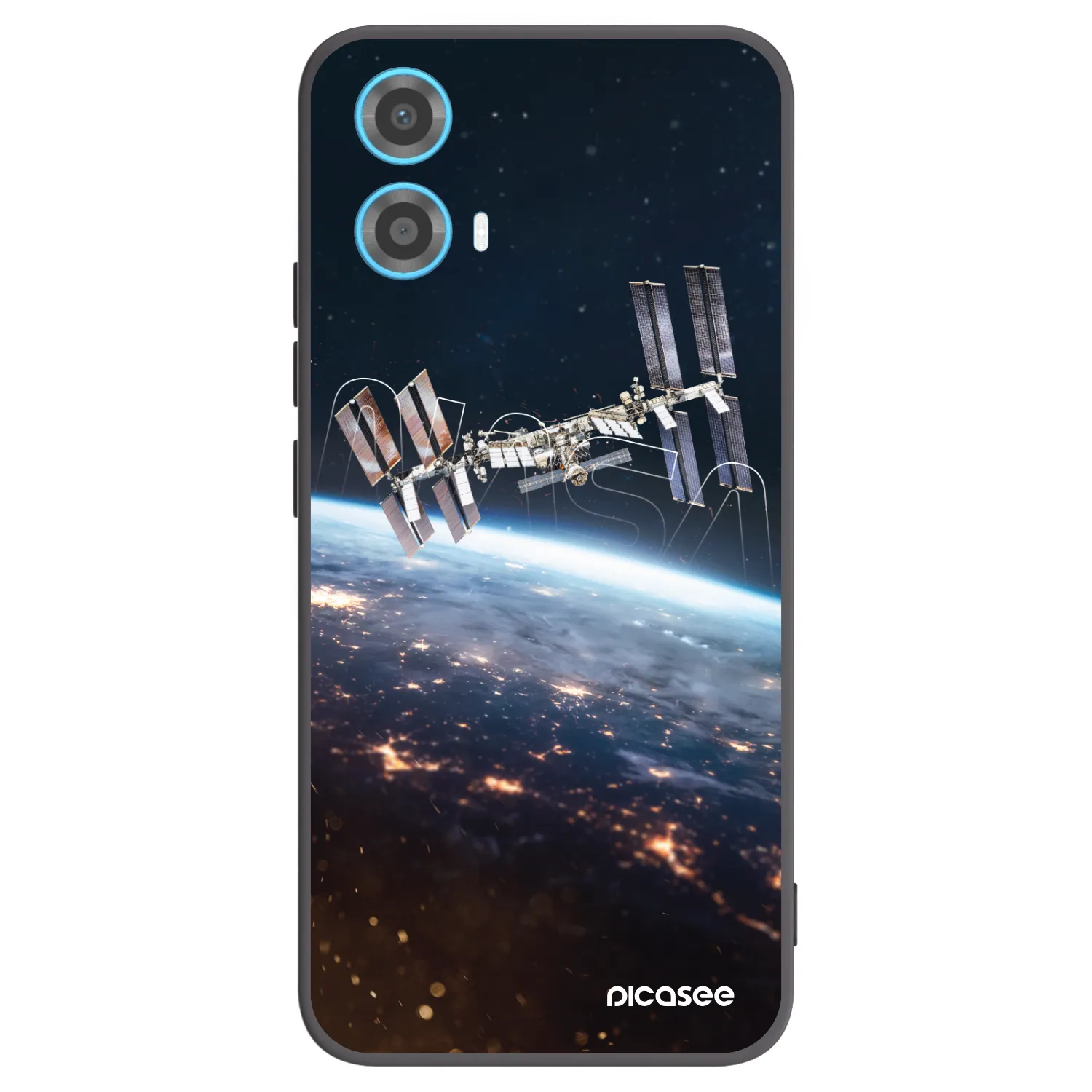 Picasee crna silikonska maskica za Motorola Moto G34 5G - Station