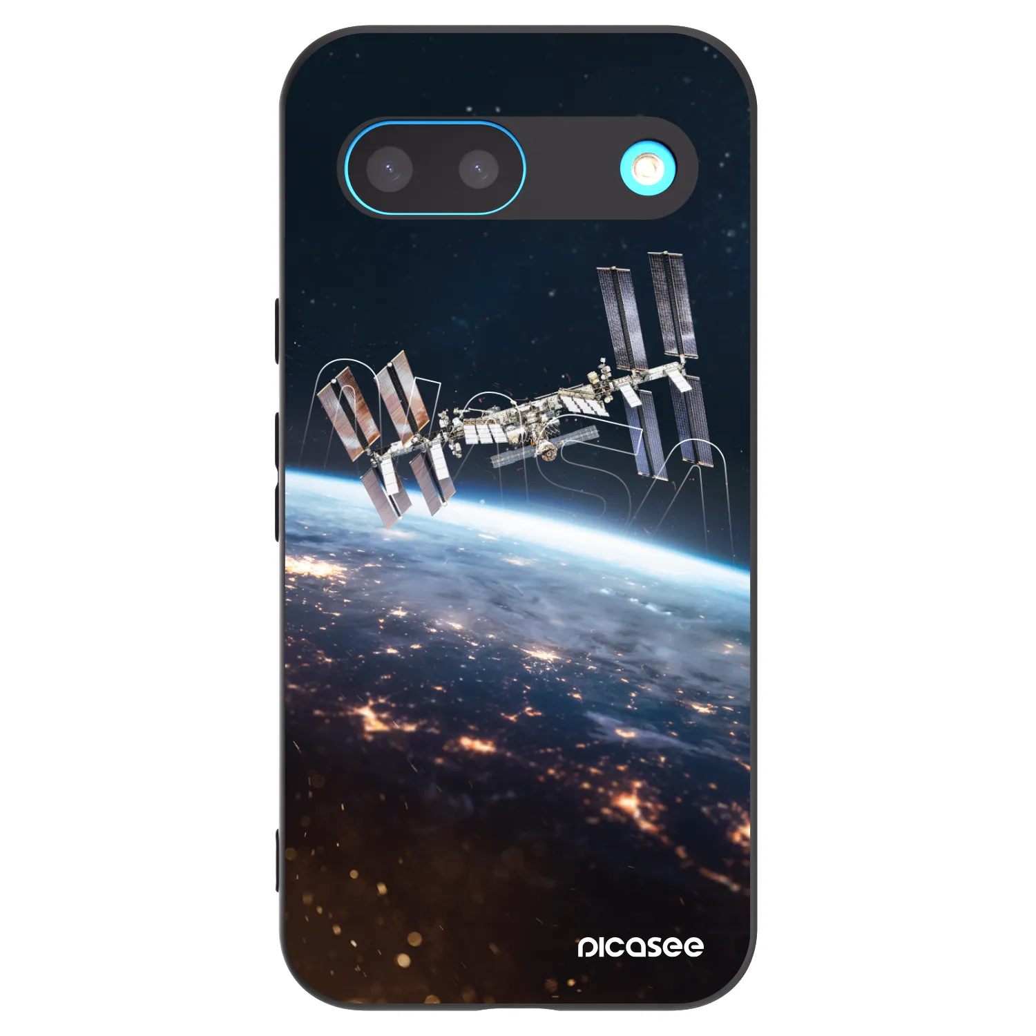 Picasee crna silikonska maskica za Google Pixel 8 - Station