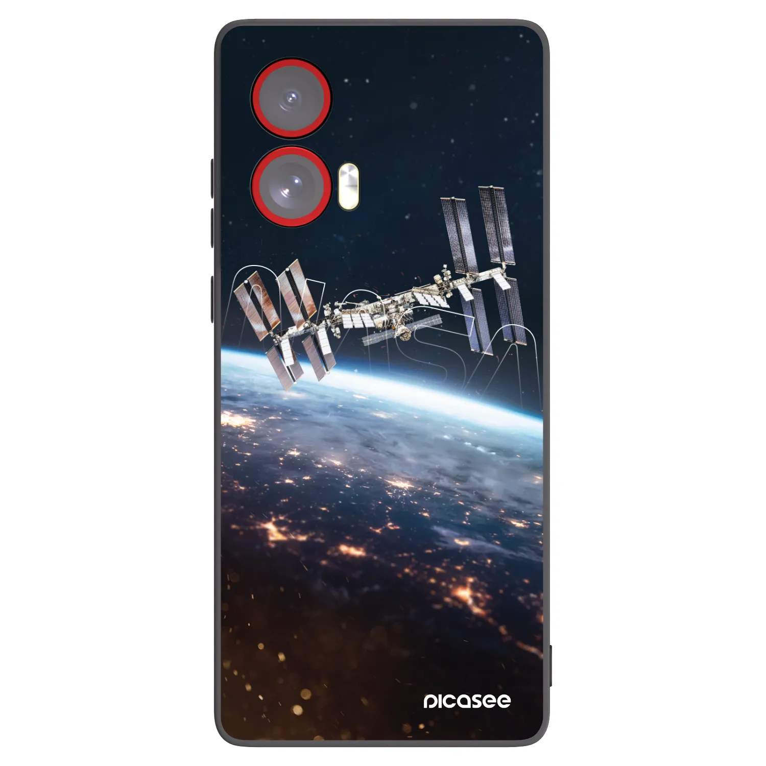 Picasee crna silikonska maskica za Motorola Edge 50 Fusion - Station