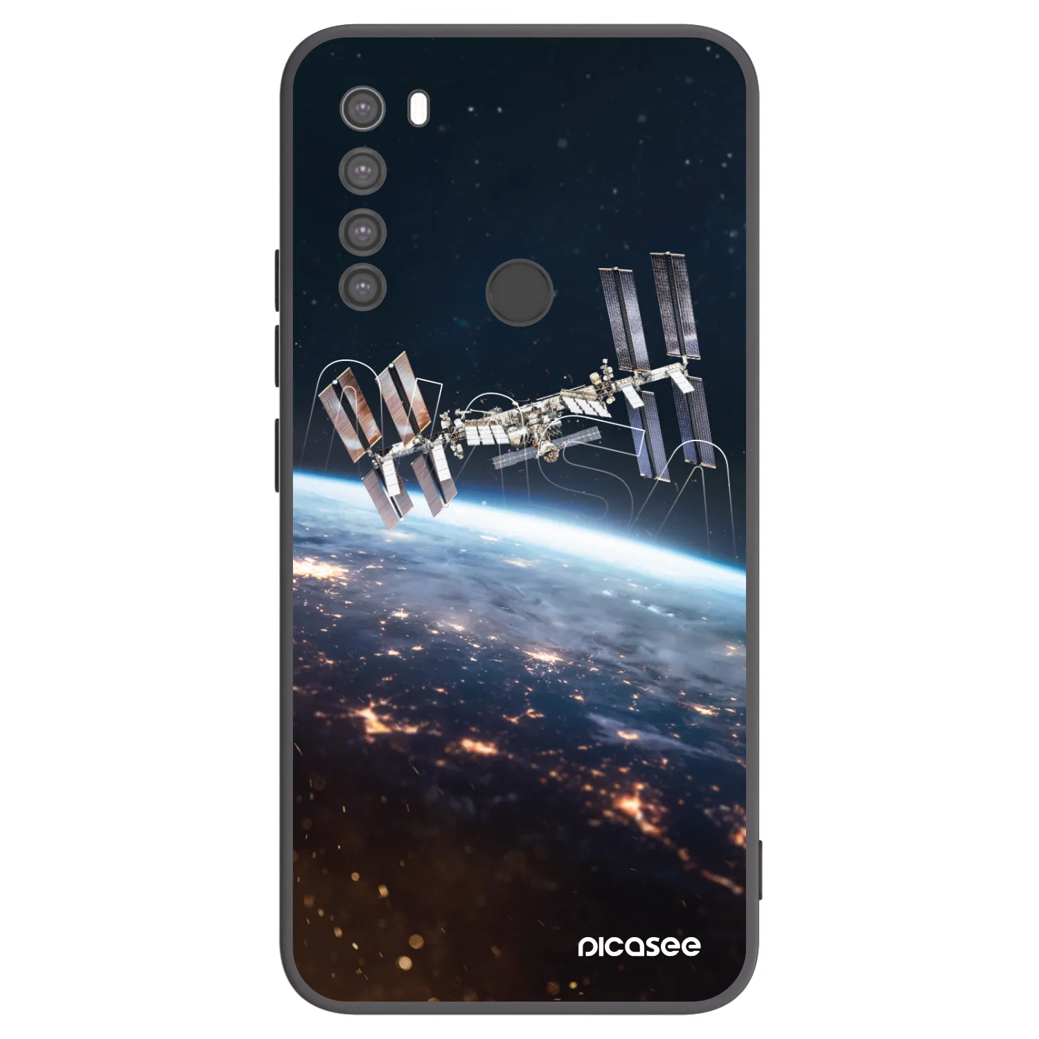Picasee crna silikonska maskica za Xiaomi Redmi Note 8 - Station