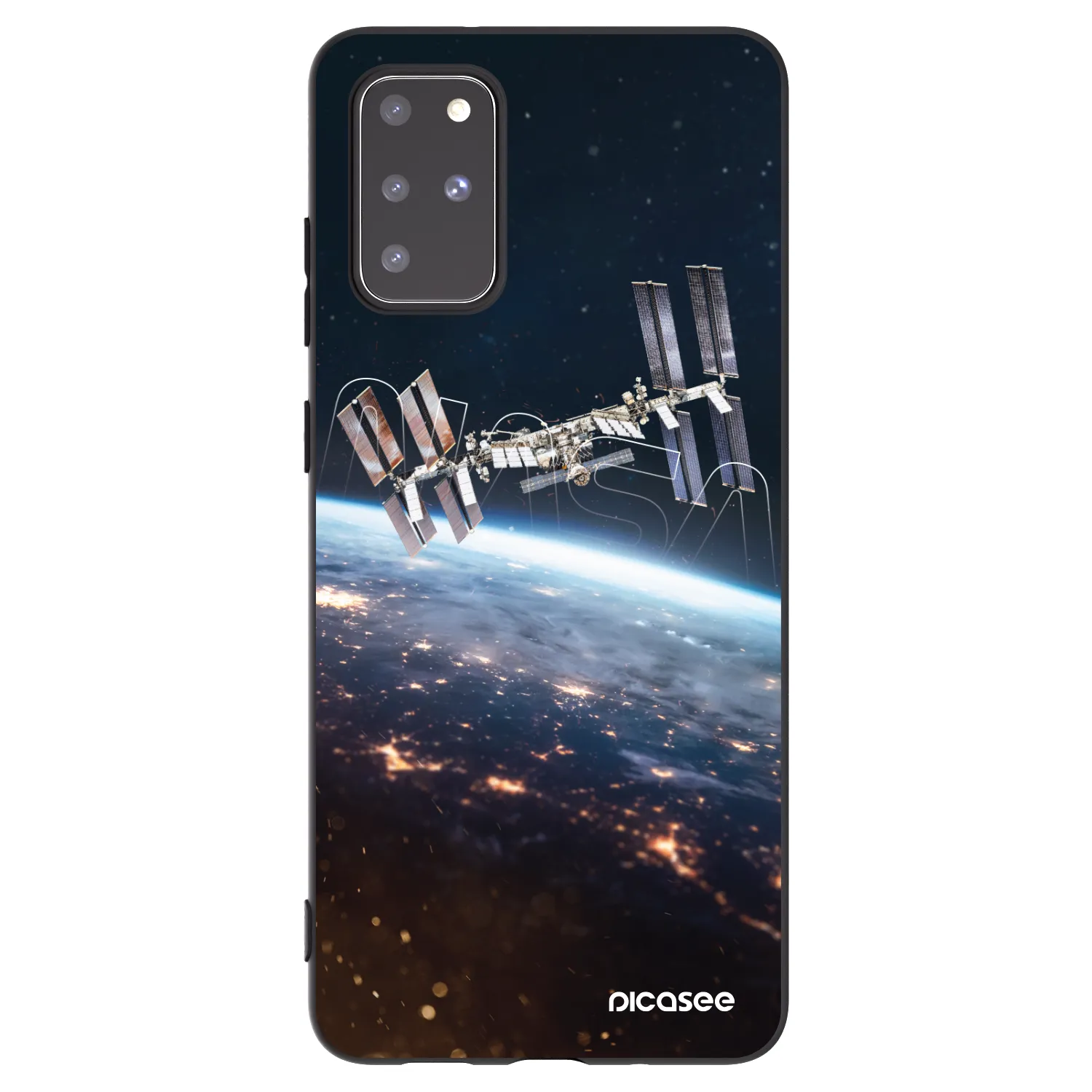 Picasee crna silikonska maskica za Samsung Galaxy S20+ G985F - Station