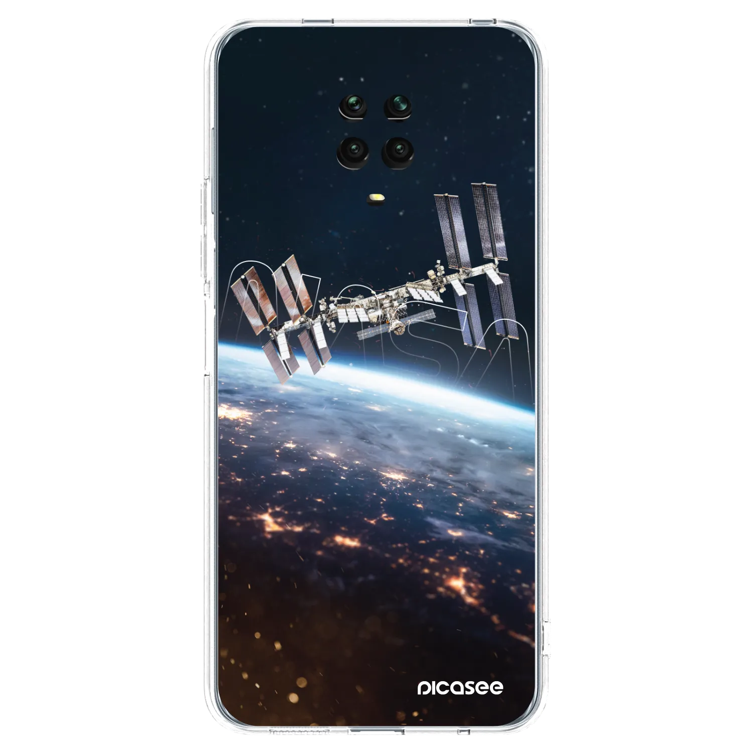 Picasee silikonska prozirna maskica za Xiaomi Redmi Note 9 Pro - Station