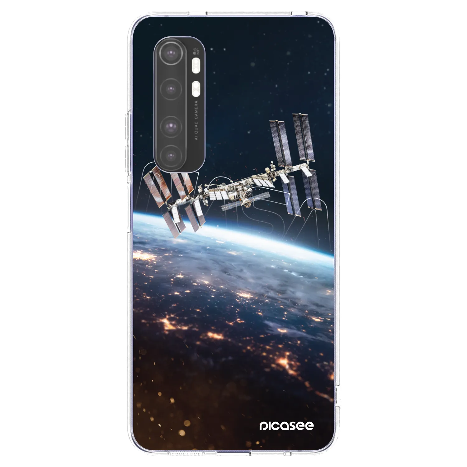 Picasee silikonska prozirna maskica za Xiaomi Mi Note 10 Lite - Station