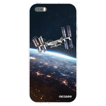 Picasee silikonska prozirna maskica za Apple iPhone 5/5S/SE - Station