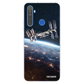 Picasee silikonska prozirna maskica za Realme 5 - Station
