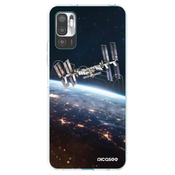 Picasee silikonska prozirna maskica za Xiaomi Redmi Note 10 5G - Station