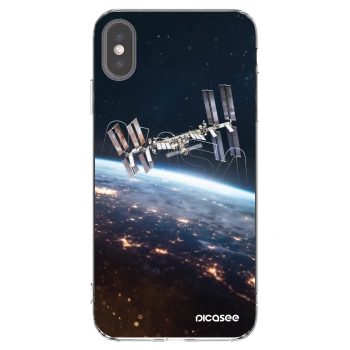 Picasee silikonska prozirna maskica za Apple iPhone XS Max - Station