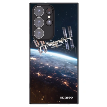 Picasee crna silikonska maskica za Samsung Galaxy S23 Ultra 5G - Station