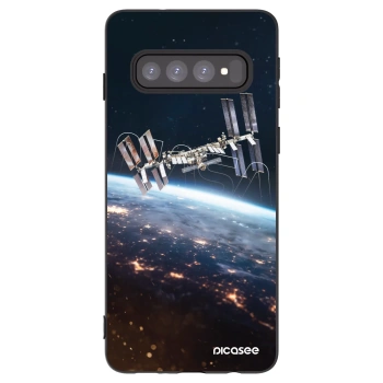 Picasee crna silikonska maskica za Samsung Galaxy S10 G973 - Station