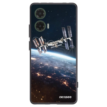 Picasee crna silikonska maskica za Motorola Moto G35 5G - Station