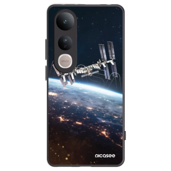 Picasee crna silikonska maskica za Vivo V50 Lite 5G - Station