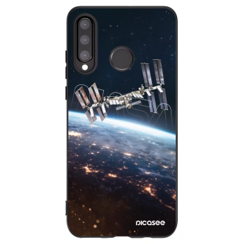 Picasee crna silikonska maskica za Huawei P30 Lite - Station
