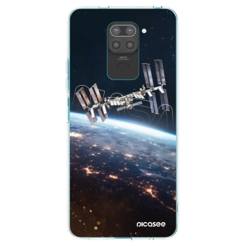 Picasee crna silikonska maskica za Xiaomi Redmi Note 9 - Station
