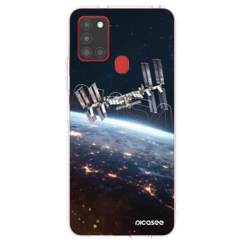 Picasee silikonska prozirna maskica za Samsung Galaxy A21s - Station