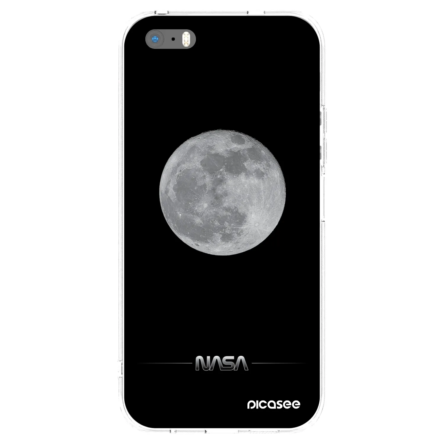 Picasee silikonska prozirna maskica za Apple iPhone 5/5S/SE - Moon Minimal
