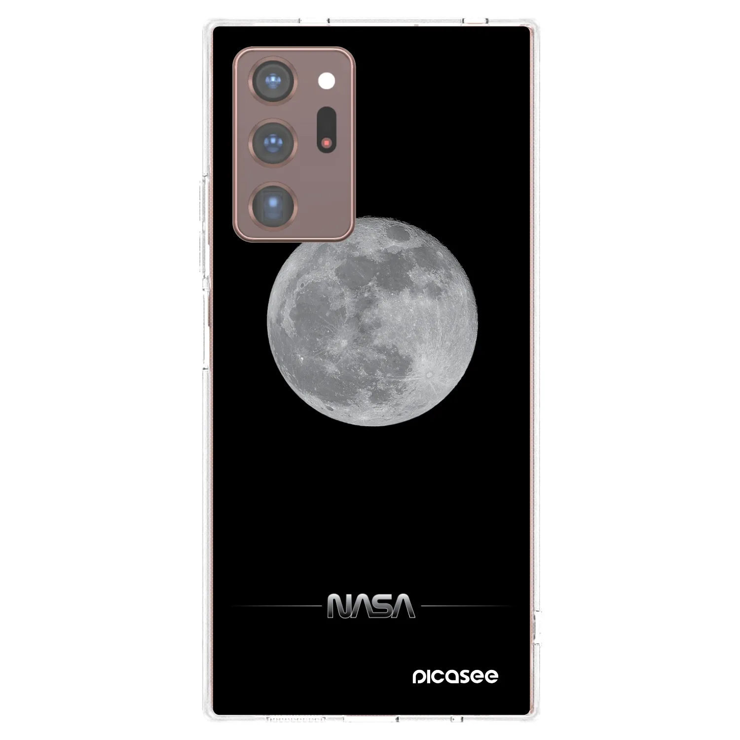 Picasee silikonska prozirna maskica za Samsung Galaxy Note 20 Ultra - Moon Minimal