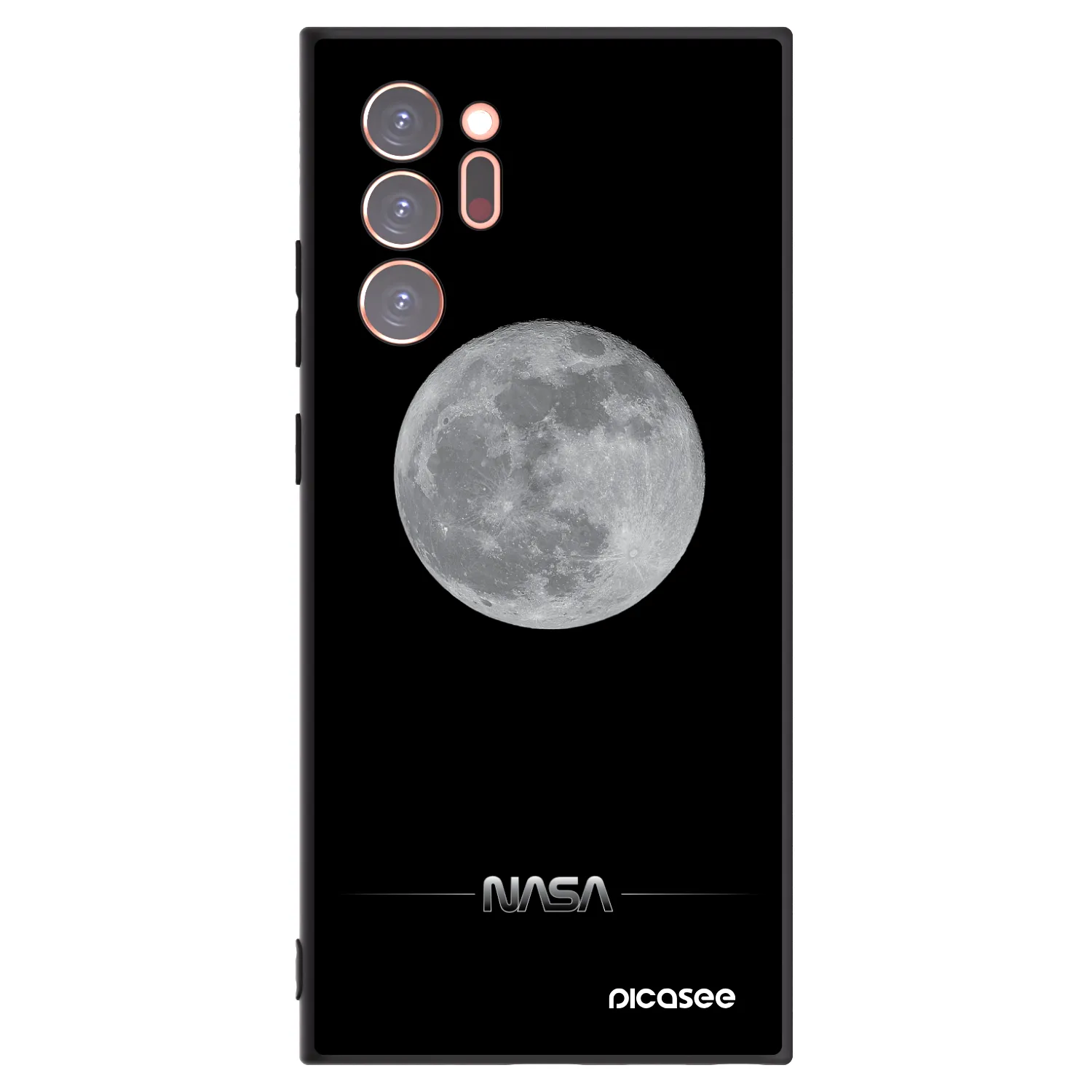 Picasee crna silikonska maskica za Samsung Galaxy Note 20 Ultra - Moon Minimal