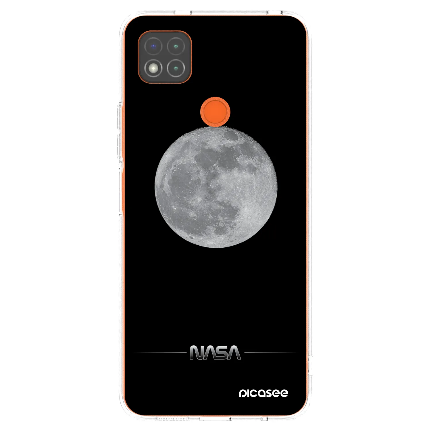 Picasee silikonska prozirna maskica za Xiaomi Redmi 9C - Moon Minimal