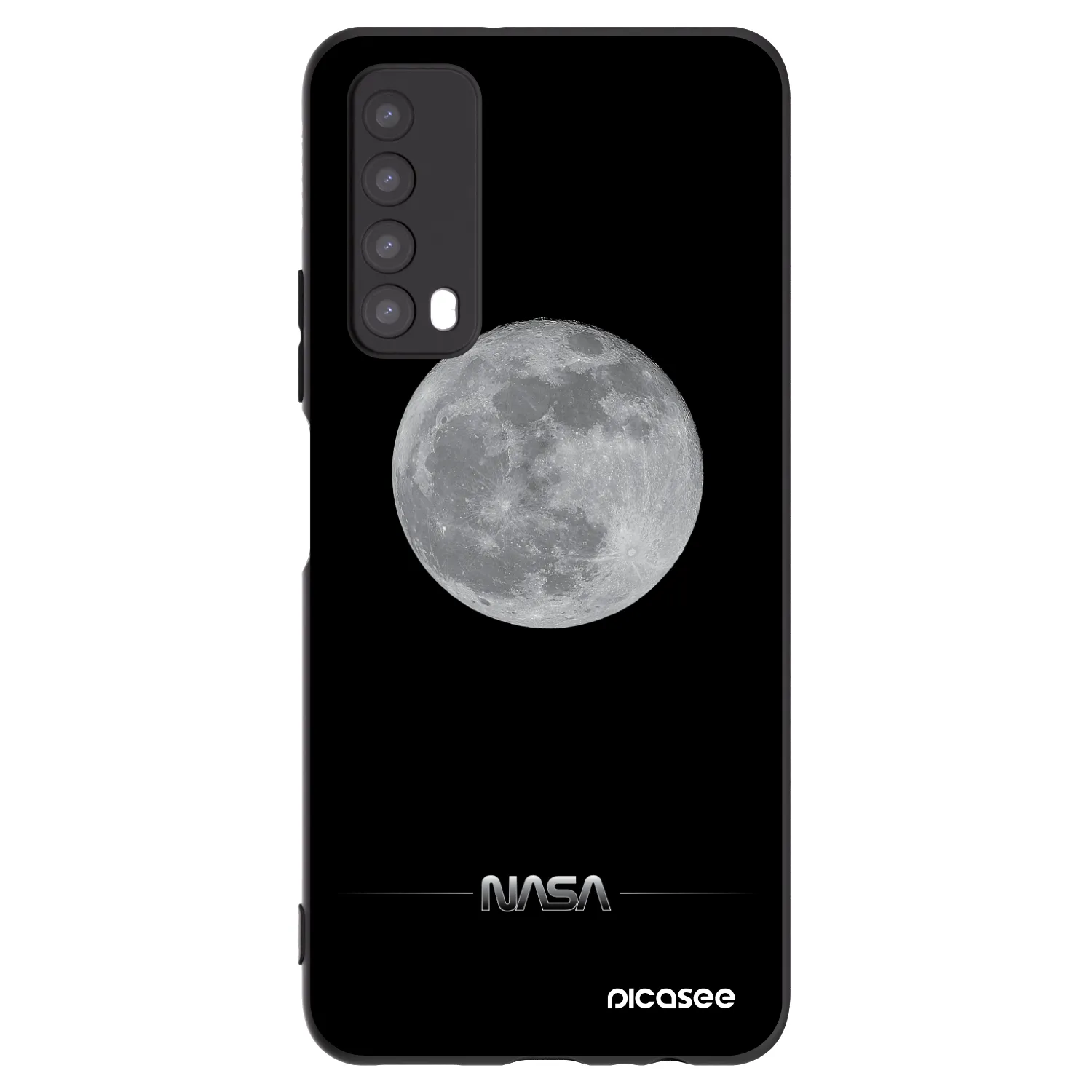 Picasee crna silikonska maskica za Huawei P Smart 2021 - Moon Minimal