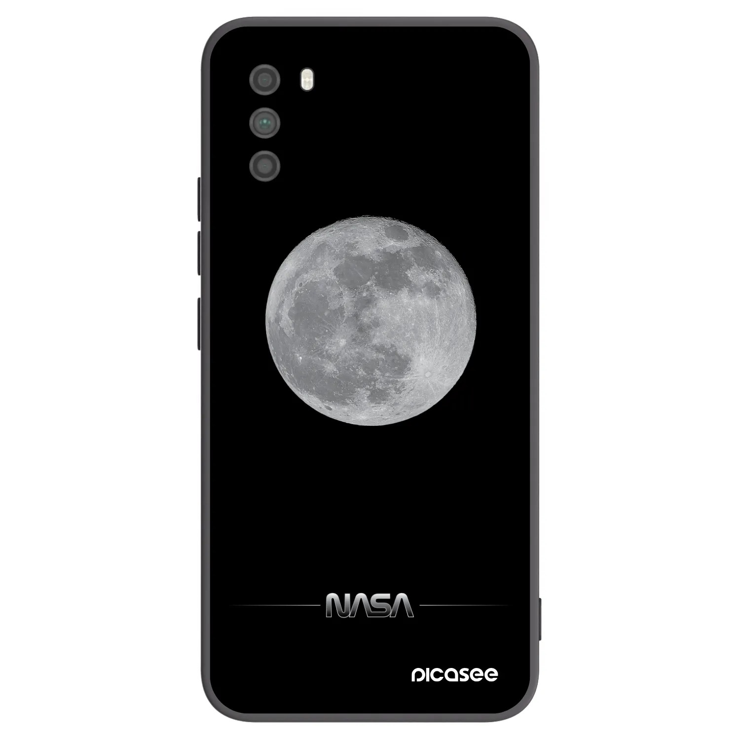Picasee crna silikonska maskica za Xiaomi Poco M3 - Moon Minimal