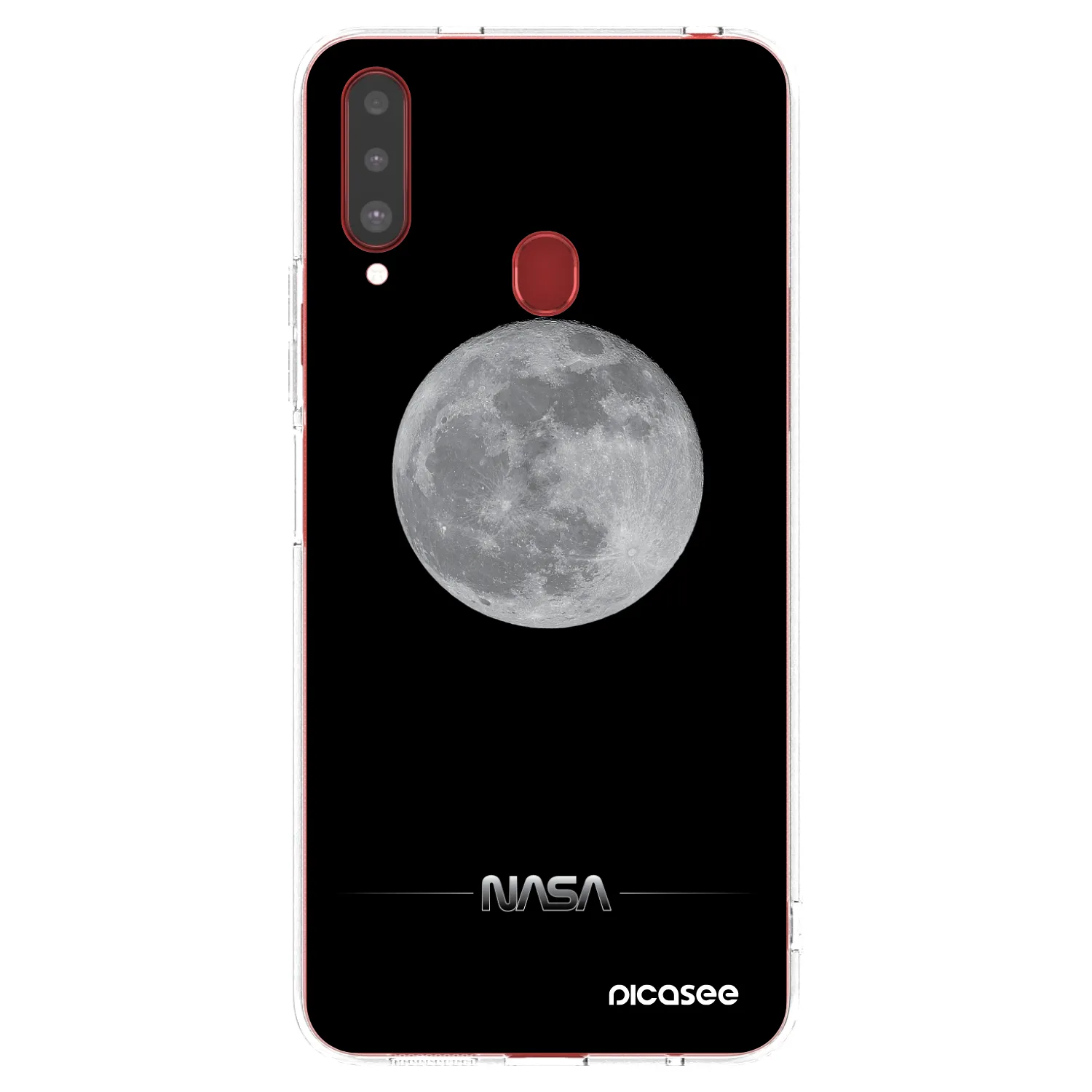 Picasee silikonska prozirna maskica za Samsung Galaxy A20s - Moon Minimal