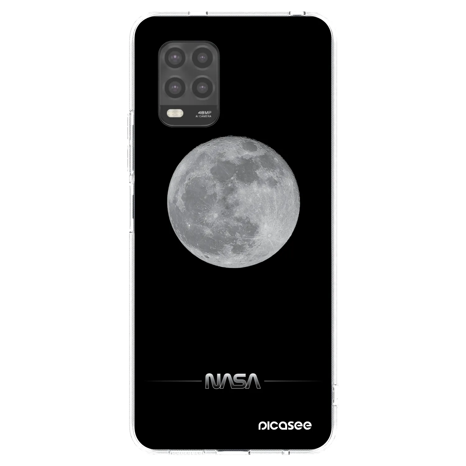 Picasee silikonska prozirna maskica za Xiaomi Mi 10 Lite - Moon Minimal