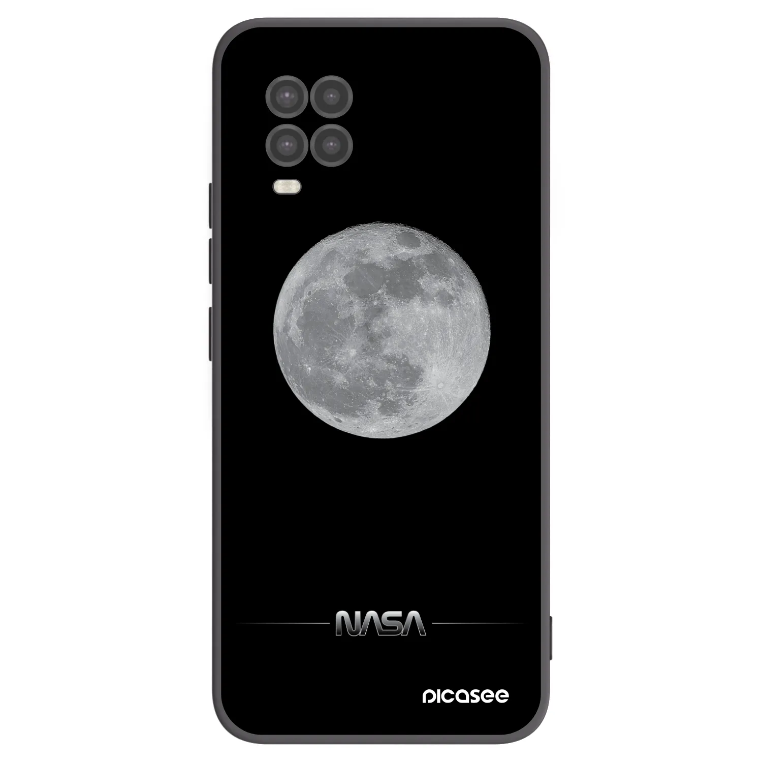 Picasee crna silikonska maskica za Xiaomi Mi 10 Lite - Moon Minimal