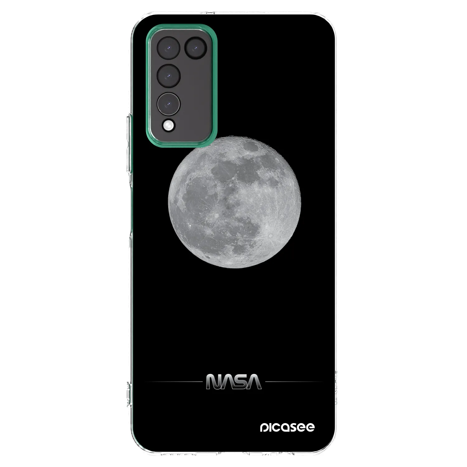 Picasee silikonska prozirna maskica za Honor 10X Lite - Moon Minimal
