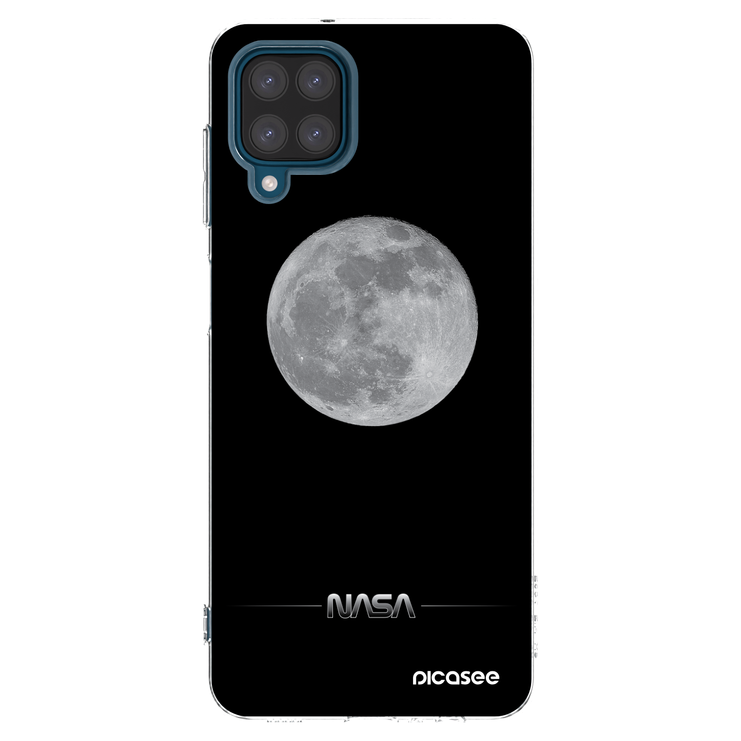 Picasee silikonska prozirna maskica za Samsung Galaxy A12 A125F - Moon Minimal