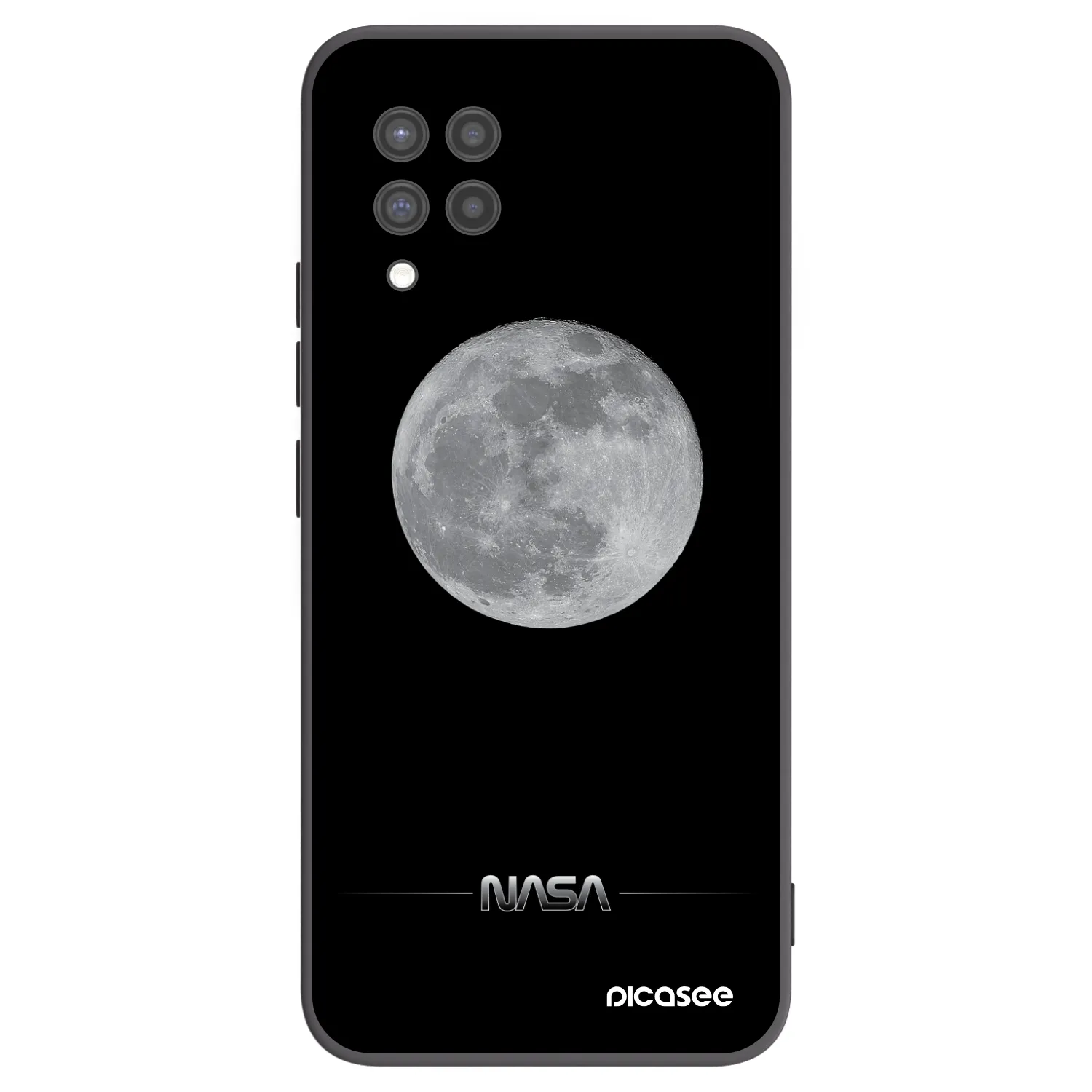 Picasee crna silikonska maskica za Samsung Galaxy A42 A426B - Moon Minimal