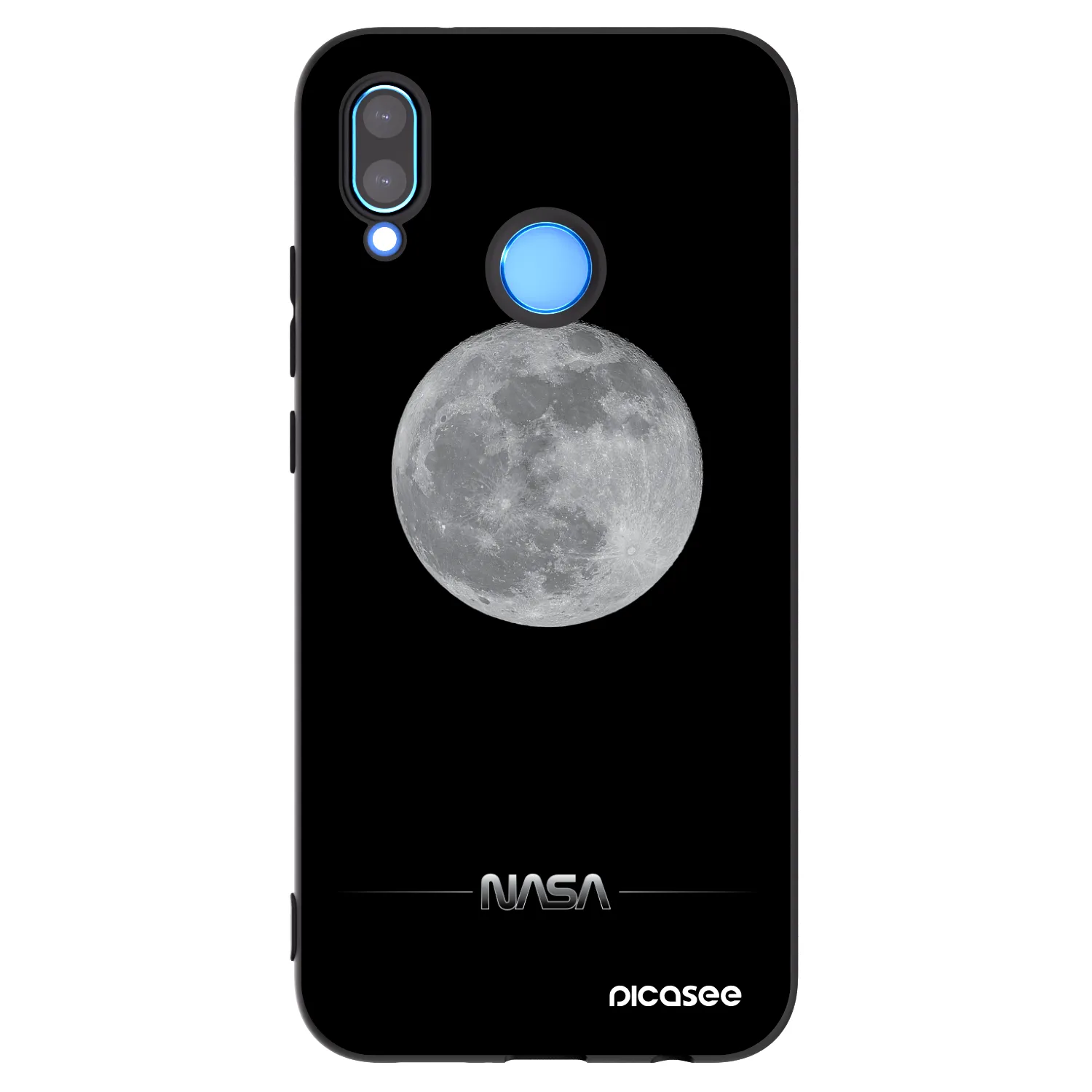 Picasee crna silikonska maskica za Huawei P20 Lite - Moon Minimal
