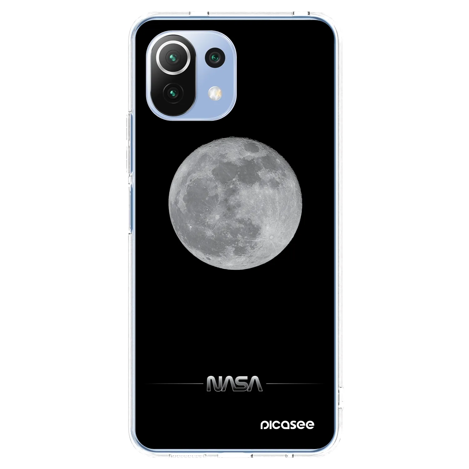 Picasee silikonska prozirna maskica za Xiaomi Mi 11 Lite - Moon Minimal