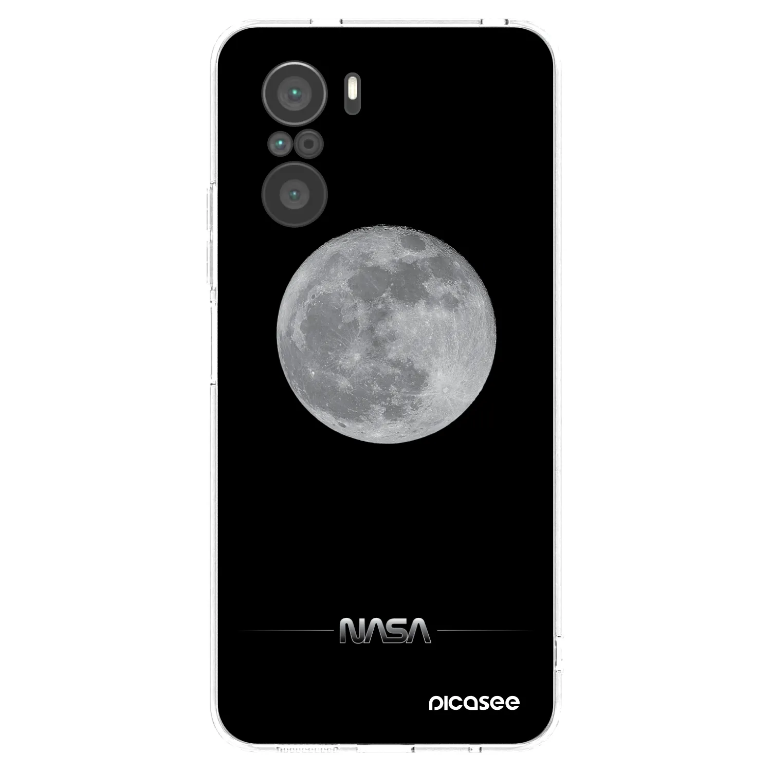 Picasee silikonska prozirna maskica za Xiaomi Poco F3 - Moon Minimal