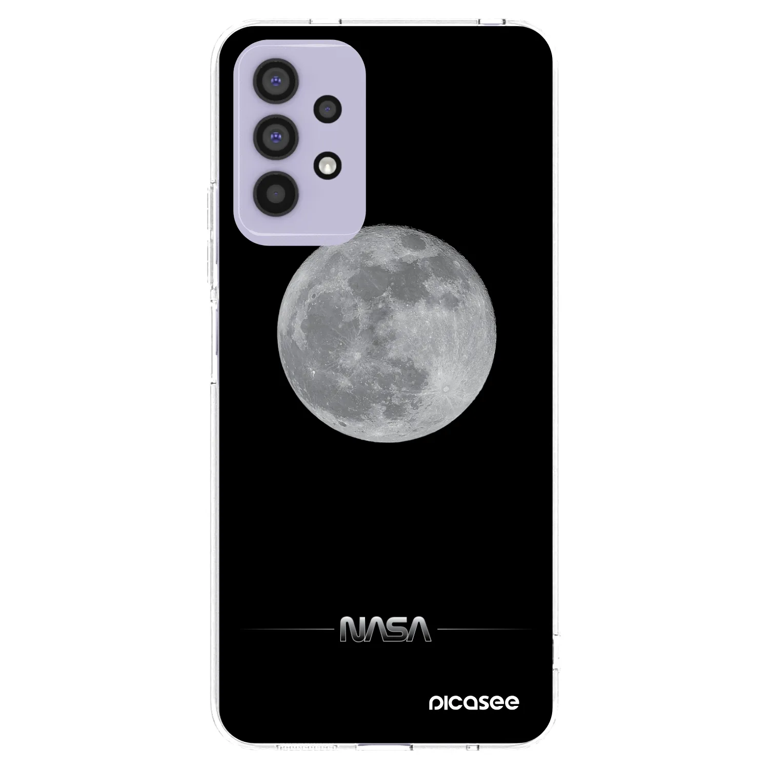 Picasee silikonska prozirna maskica za Samsung Galaxy A32 4G SM-A325F - Moon Minimal