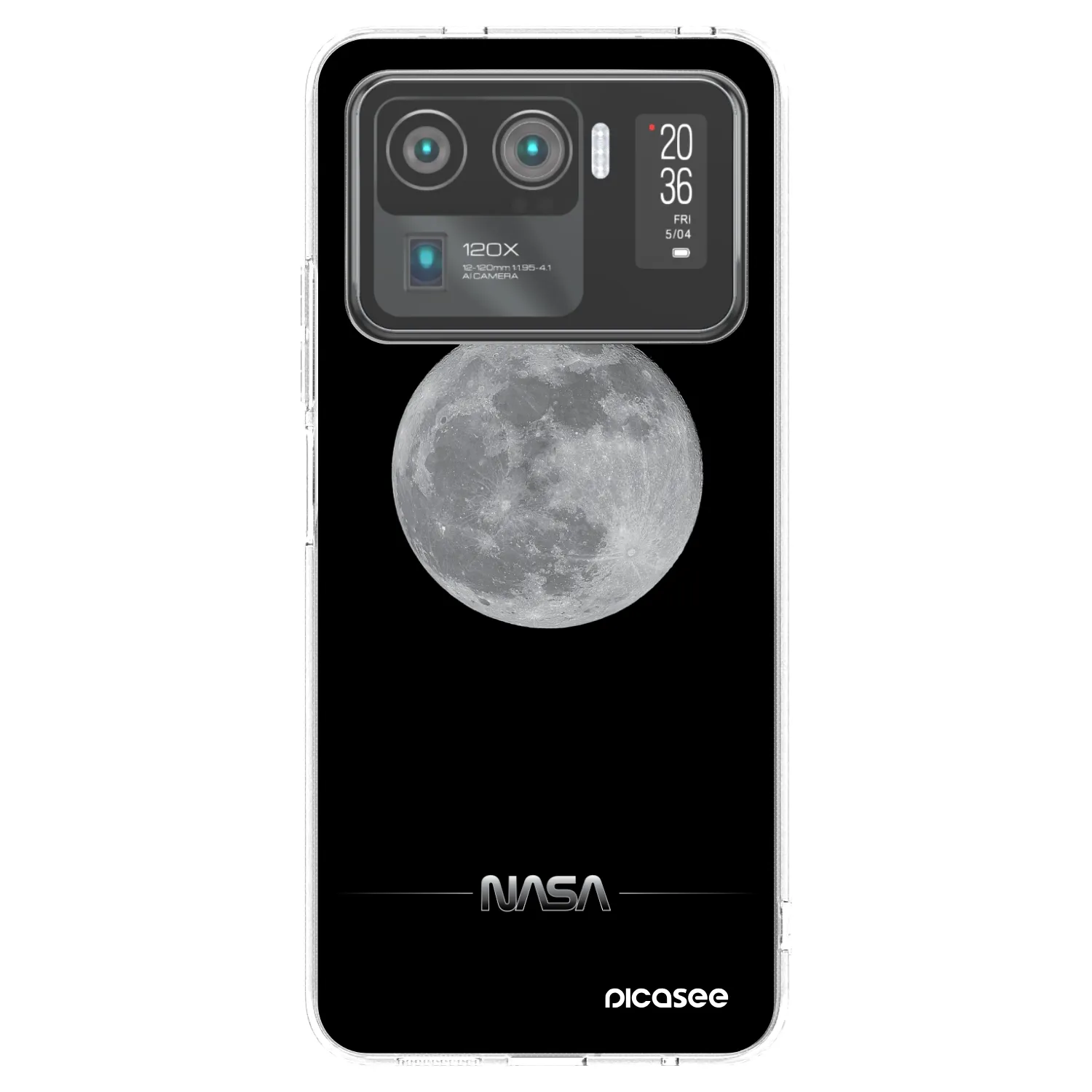 Picasee silikonska prozirna maskica za Xiaomi Mi 11 Ultra - Moon Minimal