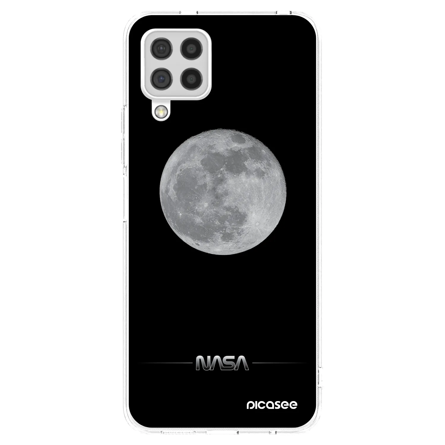 Picasee silikonska prozirna maskica za Samsung Galaxy A22 A225F 4G - Moon Minimal