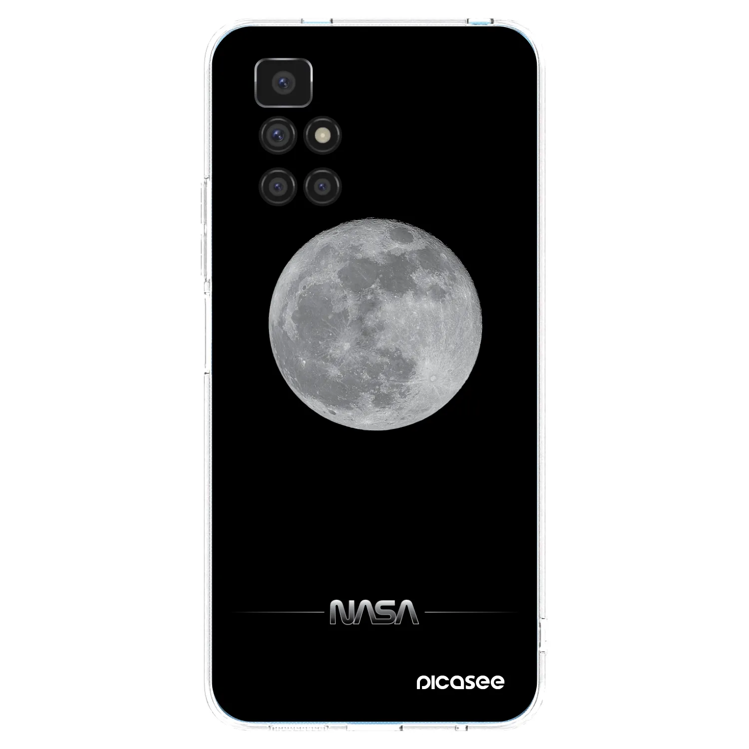 Picasee silikonska prozirna maskica za Xiaomi Redmi 10 - Moon Minimal
