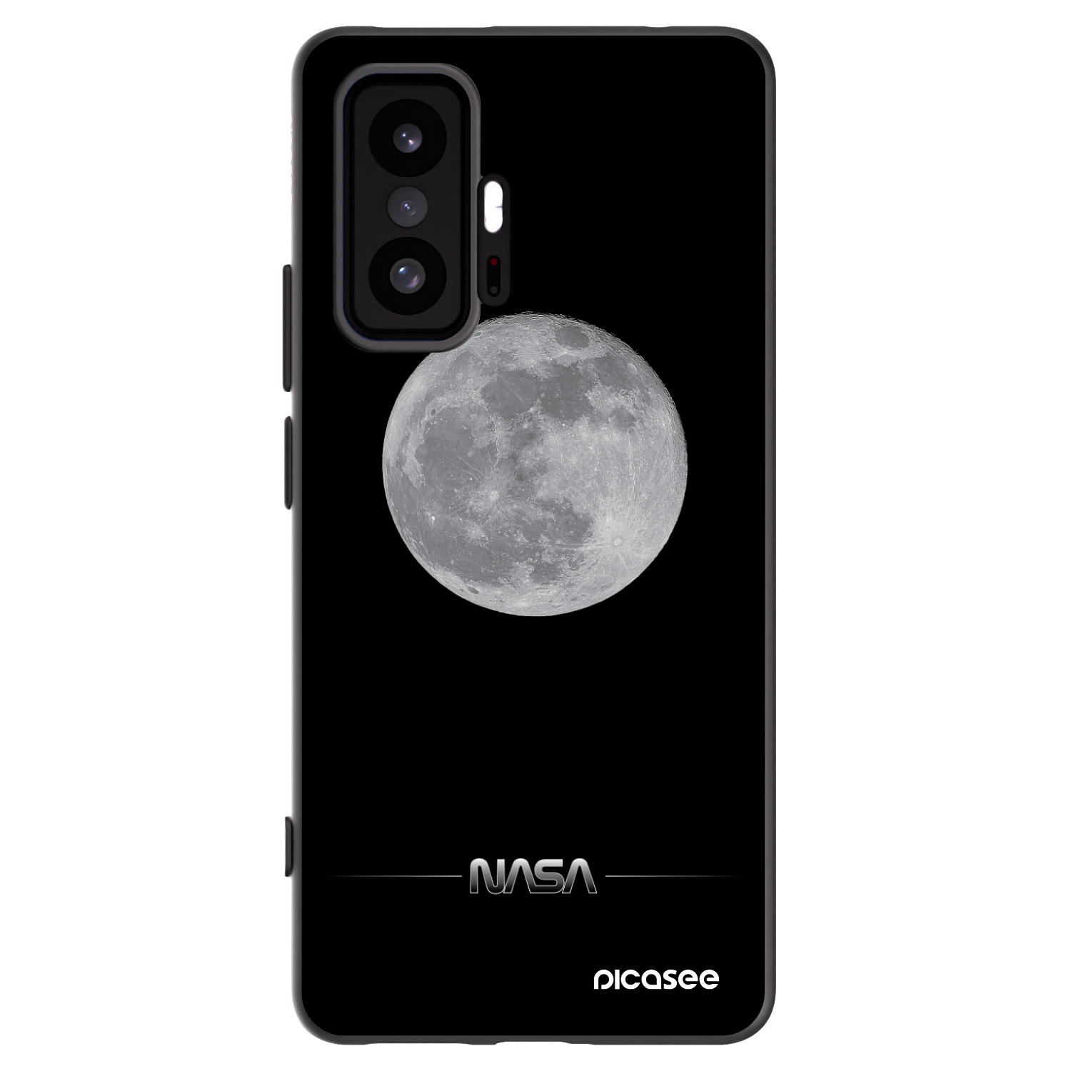 Picasee crna silikonska maskica za Xiaomi 11T Pro - Moon Minimal