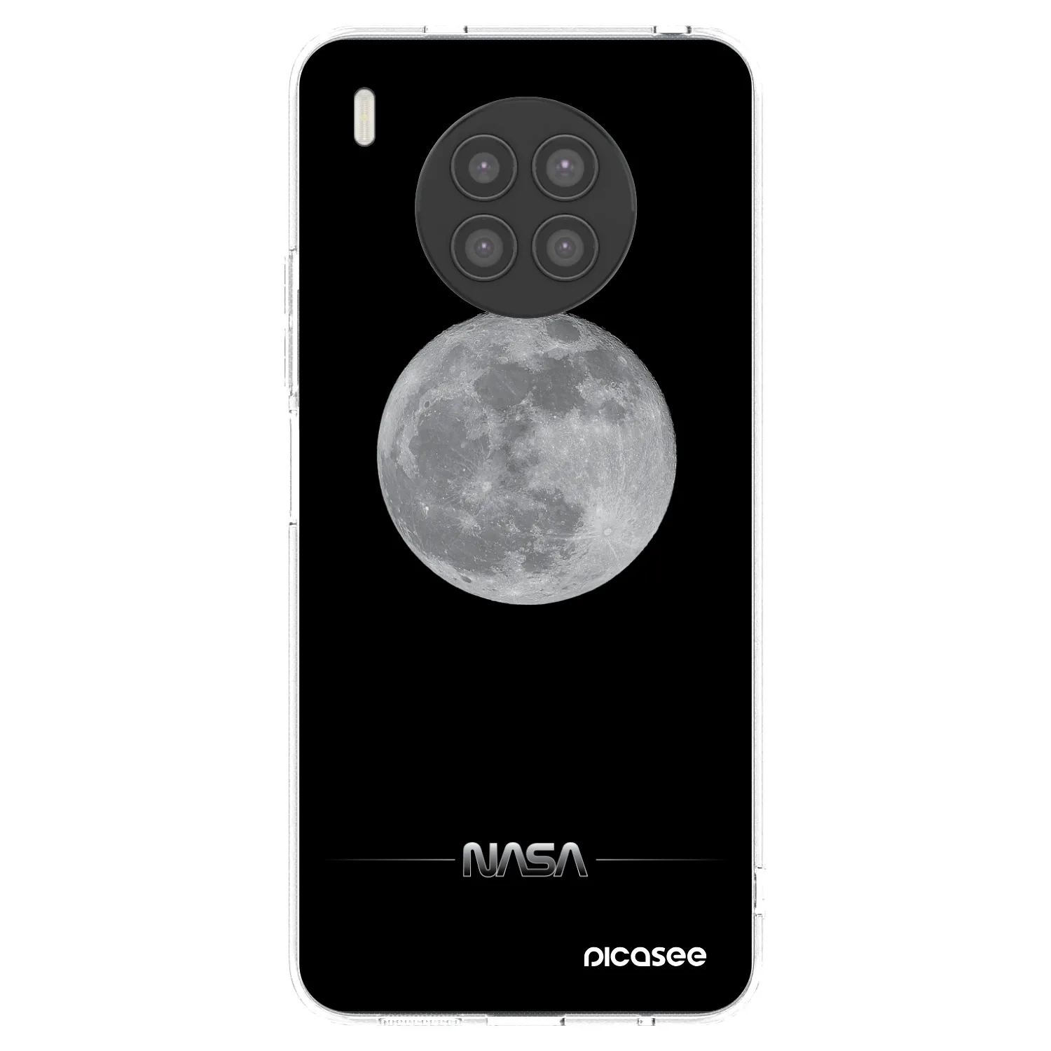 Picasee silikonska prozirna maskica za Huawei Nova 8i - Moon Minimal