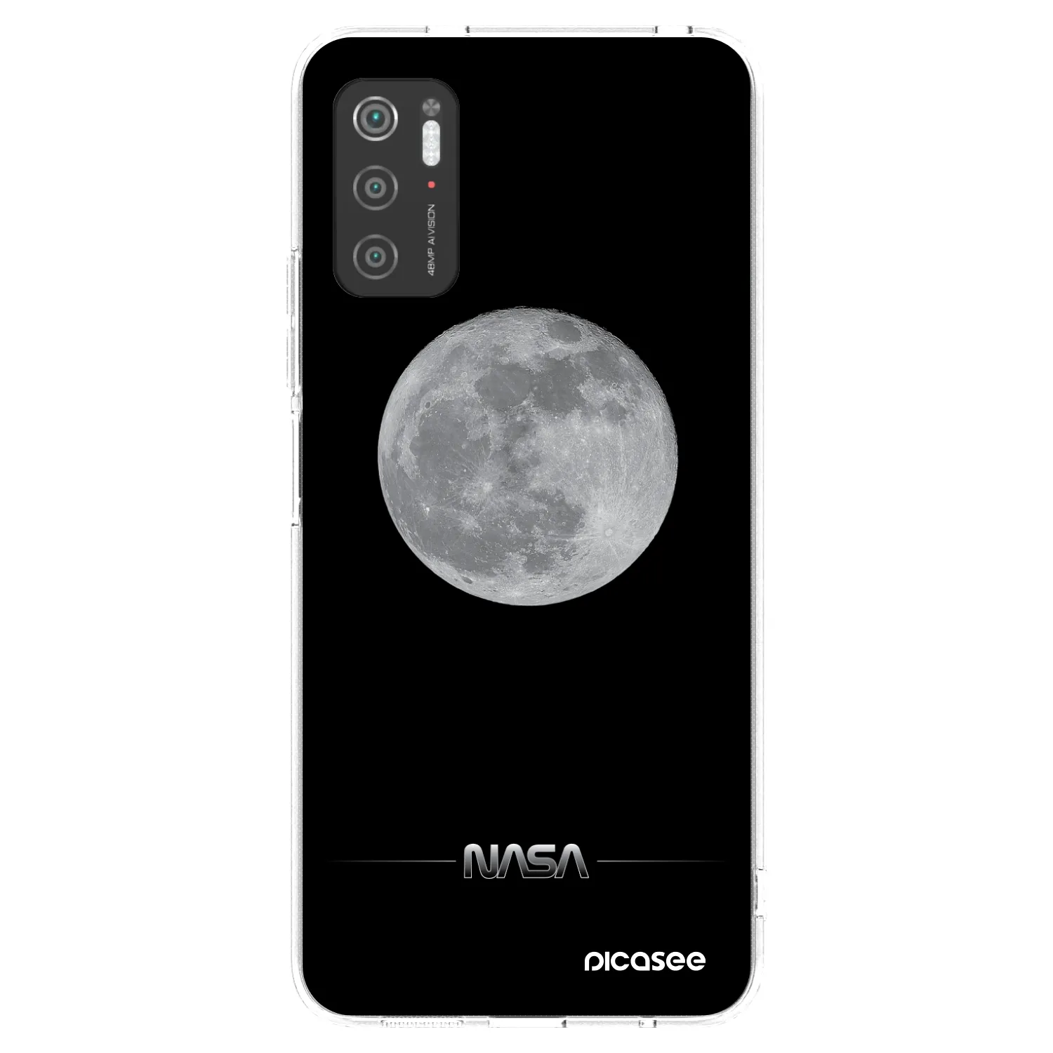 Picasee silikonska prozirna maskica za Xiaomi Poco M3 Pro 5G - Moon Minimal