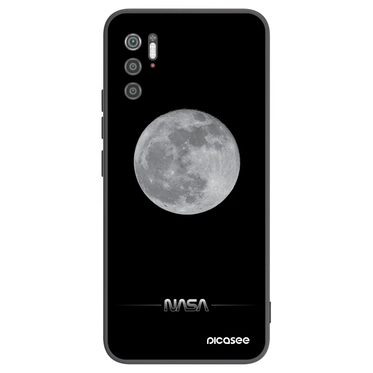 Picasee crna silikonska maskica za Xiaomi Poco M3 Pro 5G - Moon Minimal