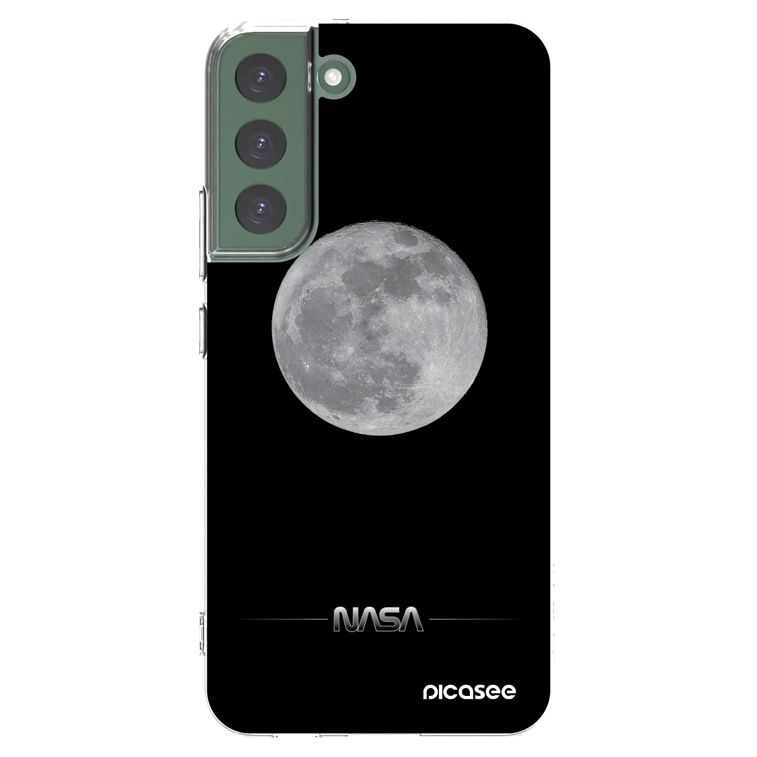 Picasee silikonska prozirna maskica za Samsung Galaxy S22+ 5G - Moon Minimal
