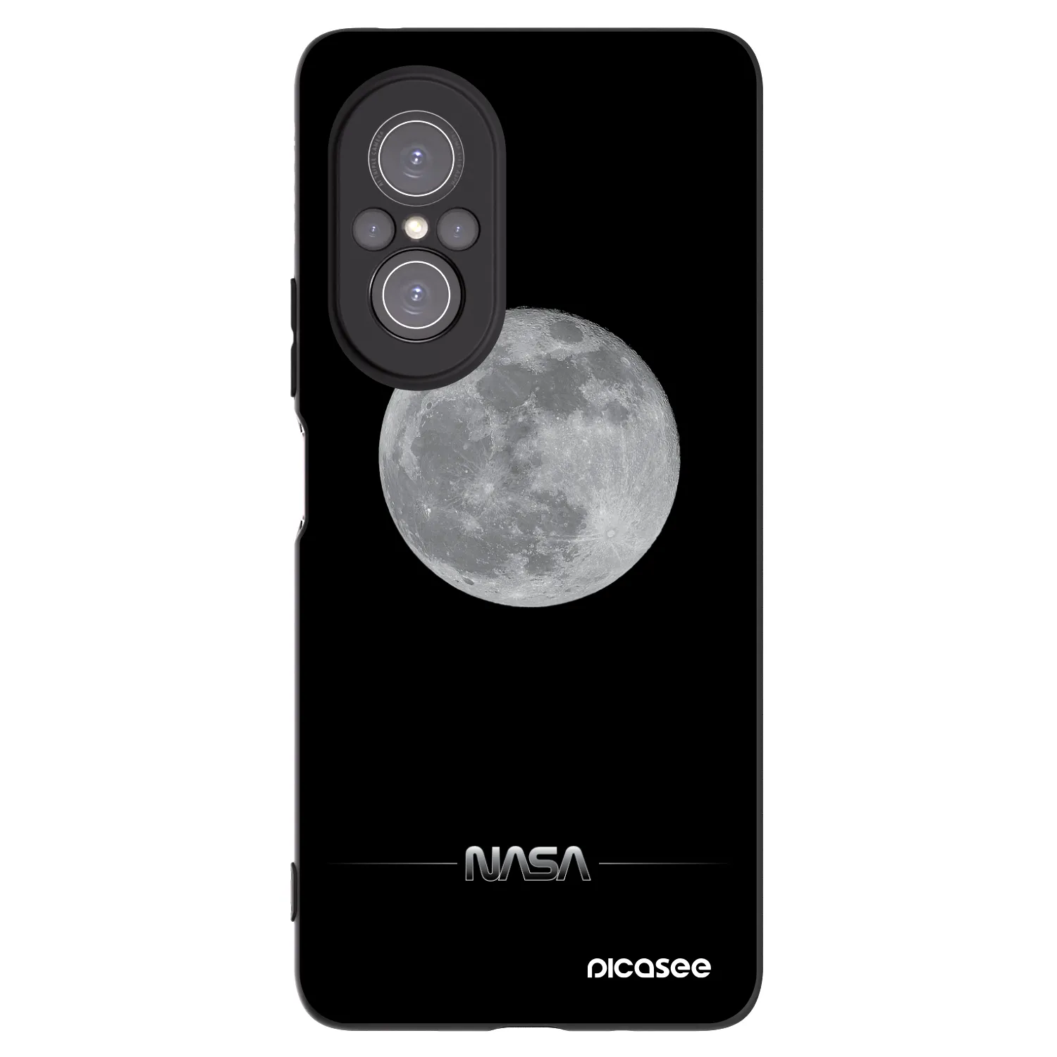 Picasee crna silikonska maskica za Huawei Nova 9 SE - Moon Minimal