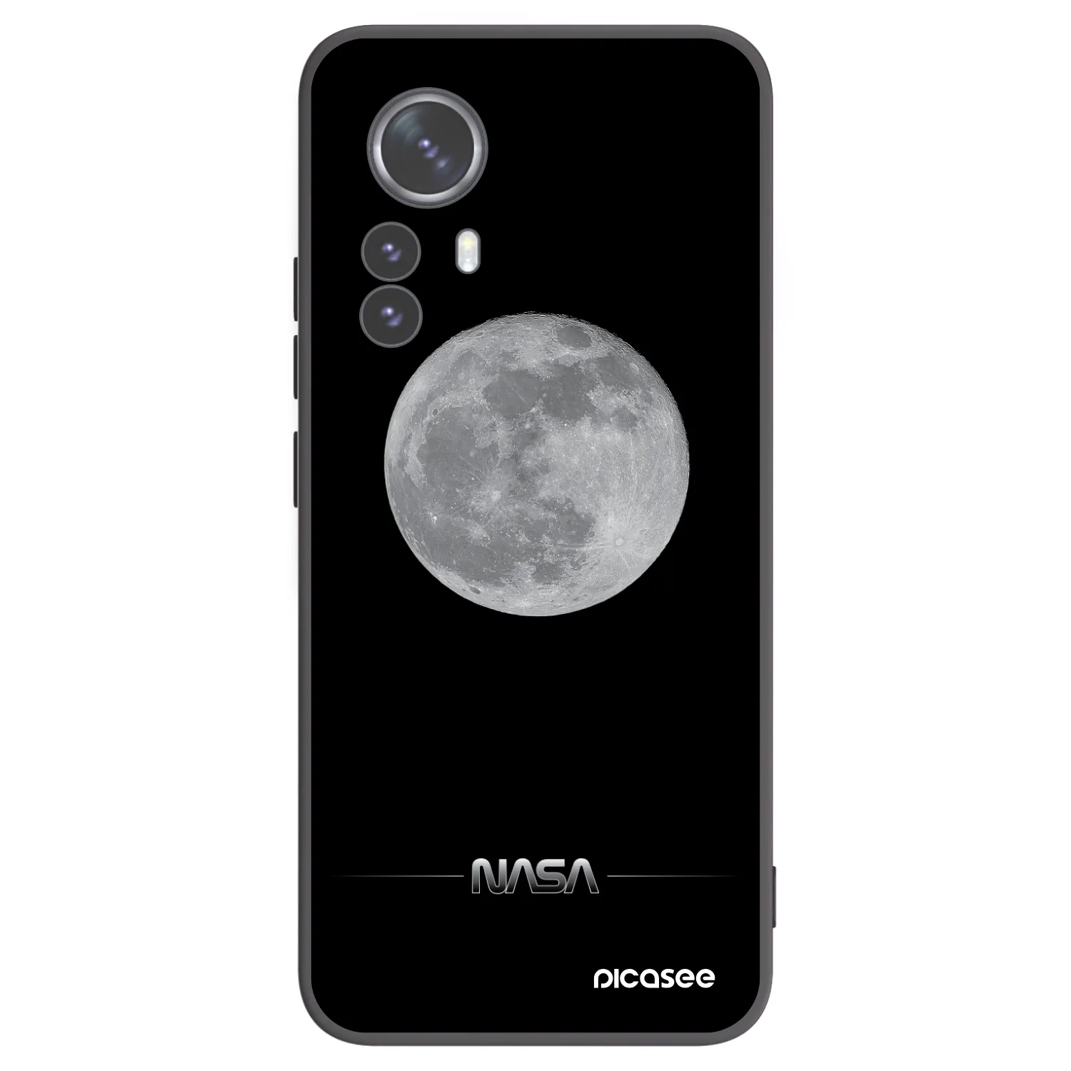 Picasee crna silikonska maskica za Xiaomi 12 Pro - Moon Minimal