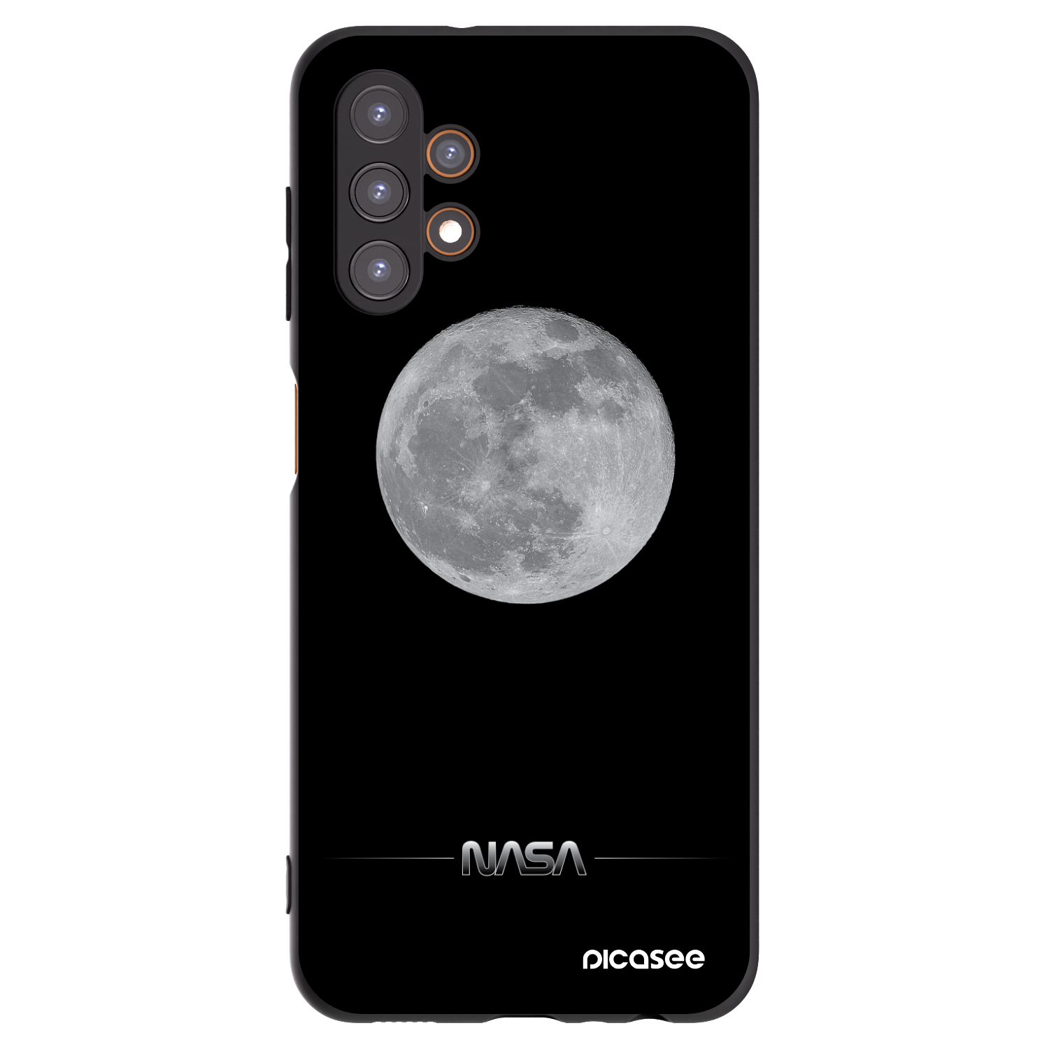Picasee crna silikonska maskica za Samsung Galaxy A13 4G A135 - Moon Minimal
